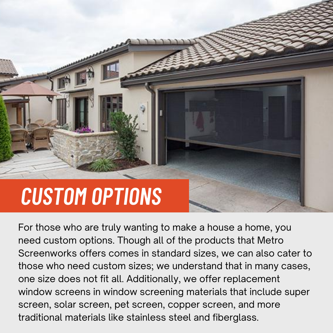 Metro Screenworks Providing TopRated Window Screen Products Since 1979