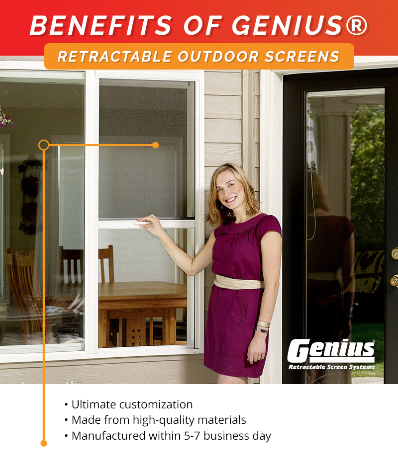 Genius Retractable Screens Top Rated Custom Made Window