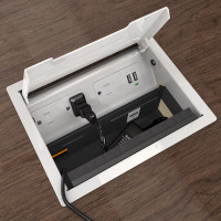 Seclusion Hide It Kit for Recessed Desktop Installation (HIDEIT-S-B-K) Open