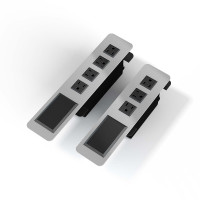 Cove - Clamp Mount (3 or 4 Power plus Data) (COV-4-D-S-108) Silver Pearl