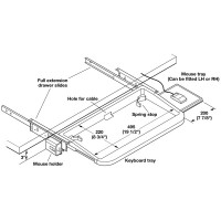 Keyboard Tray w/Mouse Tray