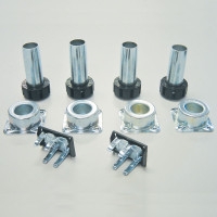 Camar Metal Levelers with Metal Sockets and Screw Mount Clips
