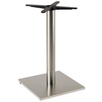 Verona Stainless Steel Square Table Base - Table Height