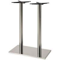 Verona Stainless Steel Rectangular Table Base - Bar Height