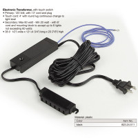 Transformer with touch switch for Halogen Light