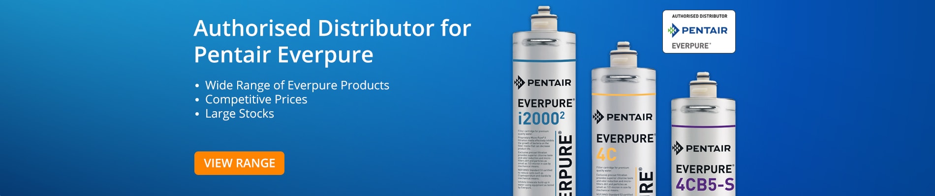 Authorised Distributor for Pentair Everpure
