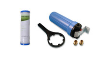 10" Housing Filter Kit with Pentek Radial Flow Carbon Filter Bracket Spanner 15mil 