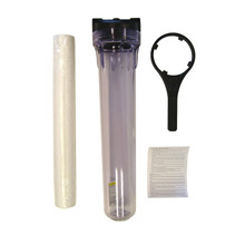 Pentek 20" Clear housing 3/4" ports, 5 Micron Sediment Filter and Spanner