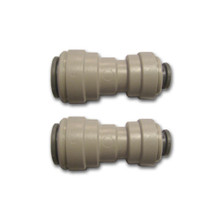 Water Gem Adaptors - Straight Reducer 3/8" x 1/4" Push Fit (Pack of 2)