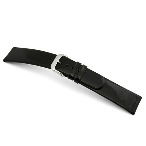 Black RIOS1931 Eleganza | Patent Leather Watch Band | RIOS1931.com