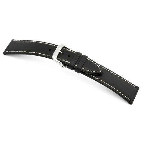 Black RIOS1931 Pensa | Russian Leather Watch Band | RIOS1931.com