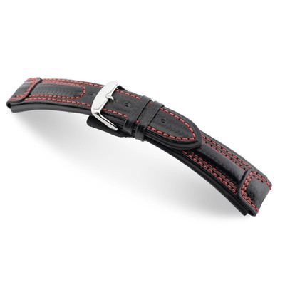 Black Monza - RIOS1931 Carbon Sport Watch Strap