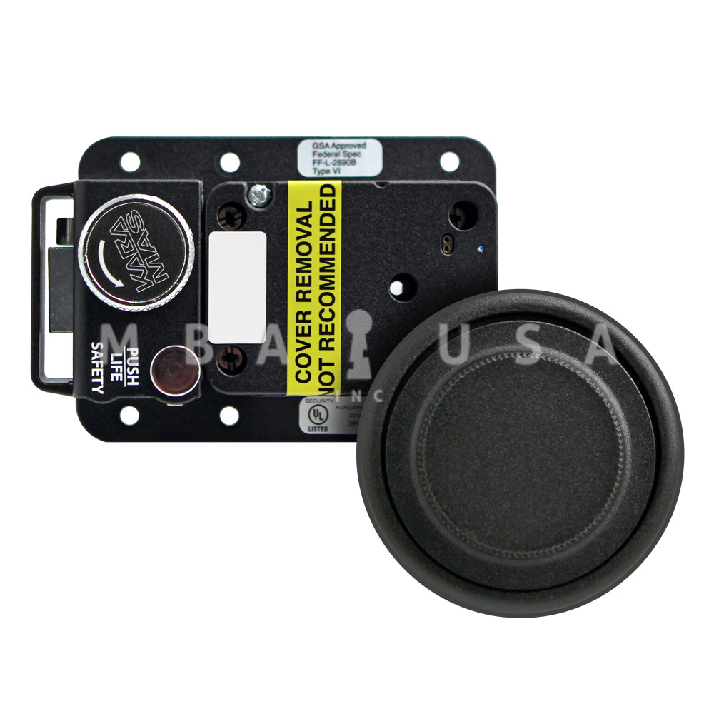 KabaMas CDX10 Lock Package, Black Finish, Pedestrian Door Application