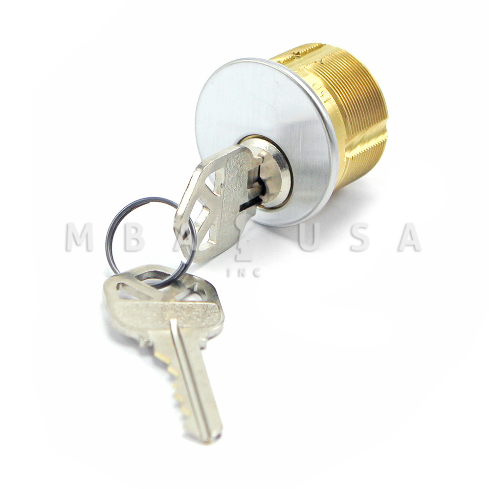 Mortise Cylinder 15/16” Kwikset Adams Rite Cam/Tailpiece Satin Chrome KD MBA USA, Inc.