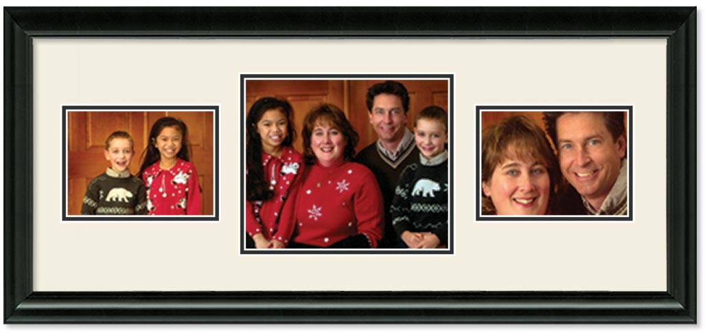 Multi Photo Frames Collage Two 4x6 Pictures with Mat or 8x10