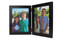 Black Vertical (Portrait) Double Hinge Picture Frame - Size 3.5x5