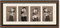 2-Toned Walnut frame for 3.5x5 pictures, Off White Mat -