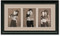 Traditional Black Portrait Collage Wall Frame, 3- Openings for 8x10 Pictures, Stonehenge Mat