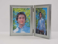 Double Hinge Picture Frame Silver Image