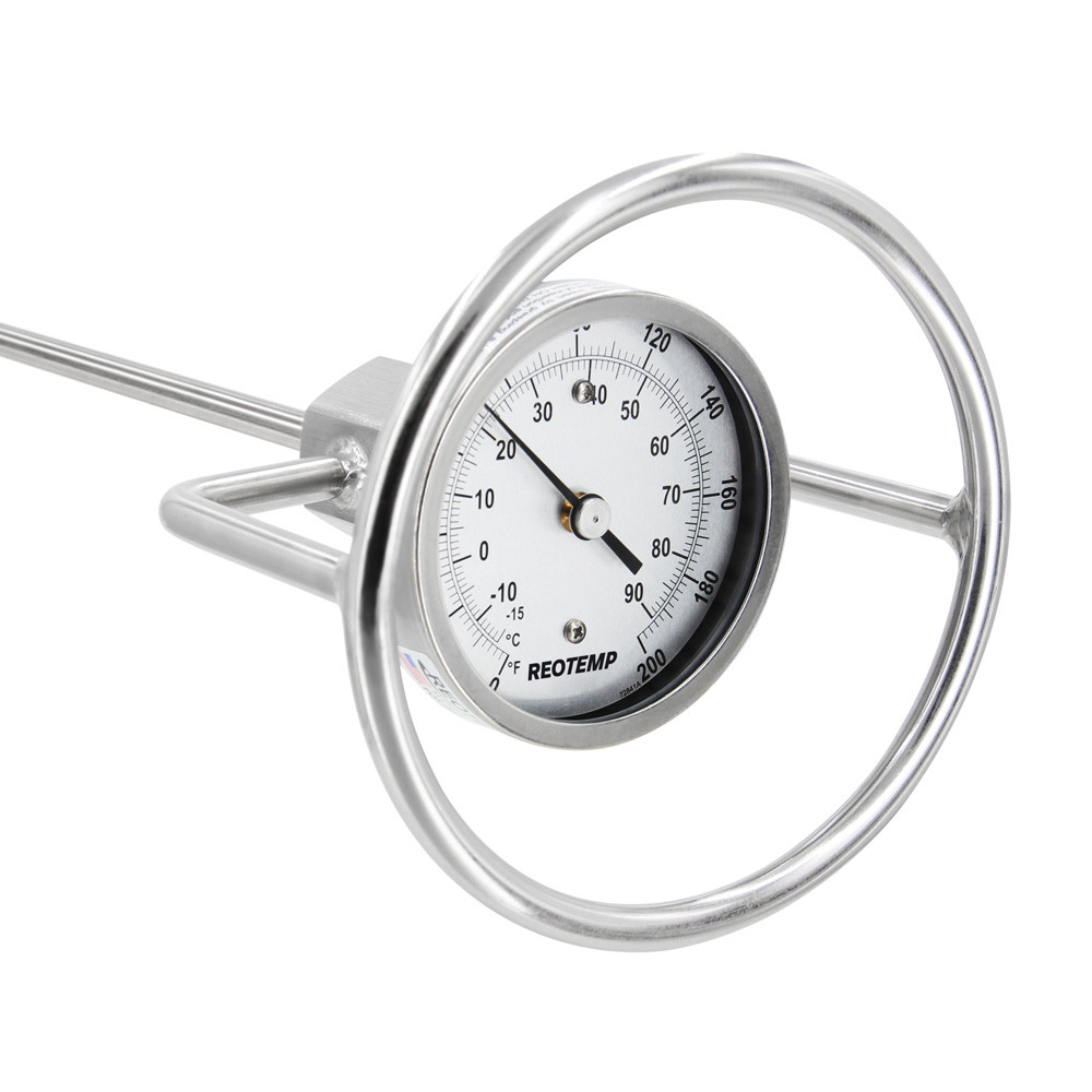 Back Connect Brewing Thermometer (Threaded & Sanitary)
