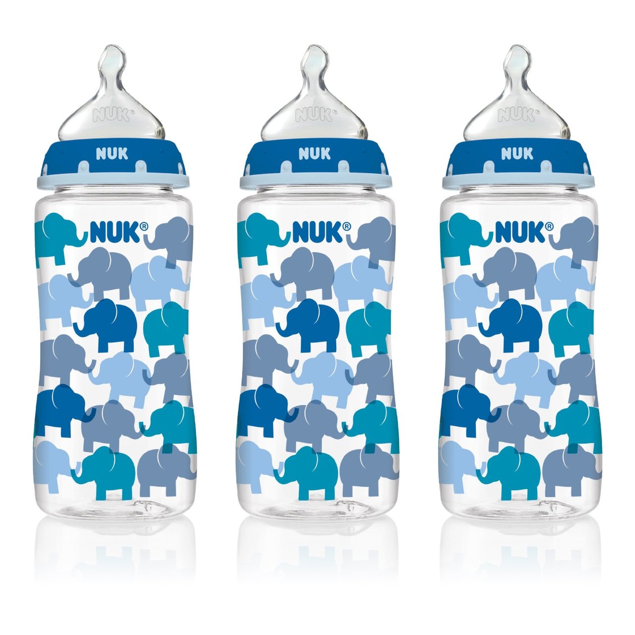 NUK Fashion Orthodontic Bottles, 3 pk, 10 oz (More Colors) - Parents'  Favorite