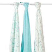 Aden + Anais Azure Bamboo Swaddles 3-Pack