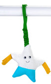 Under the Nile Organic Cotton Scrappy Stroller Toys, 1 pk, Star