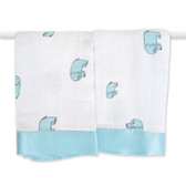 Aden + Anais Declan - Elephant Classic Security Blankets 2-Pack