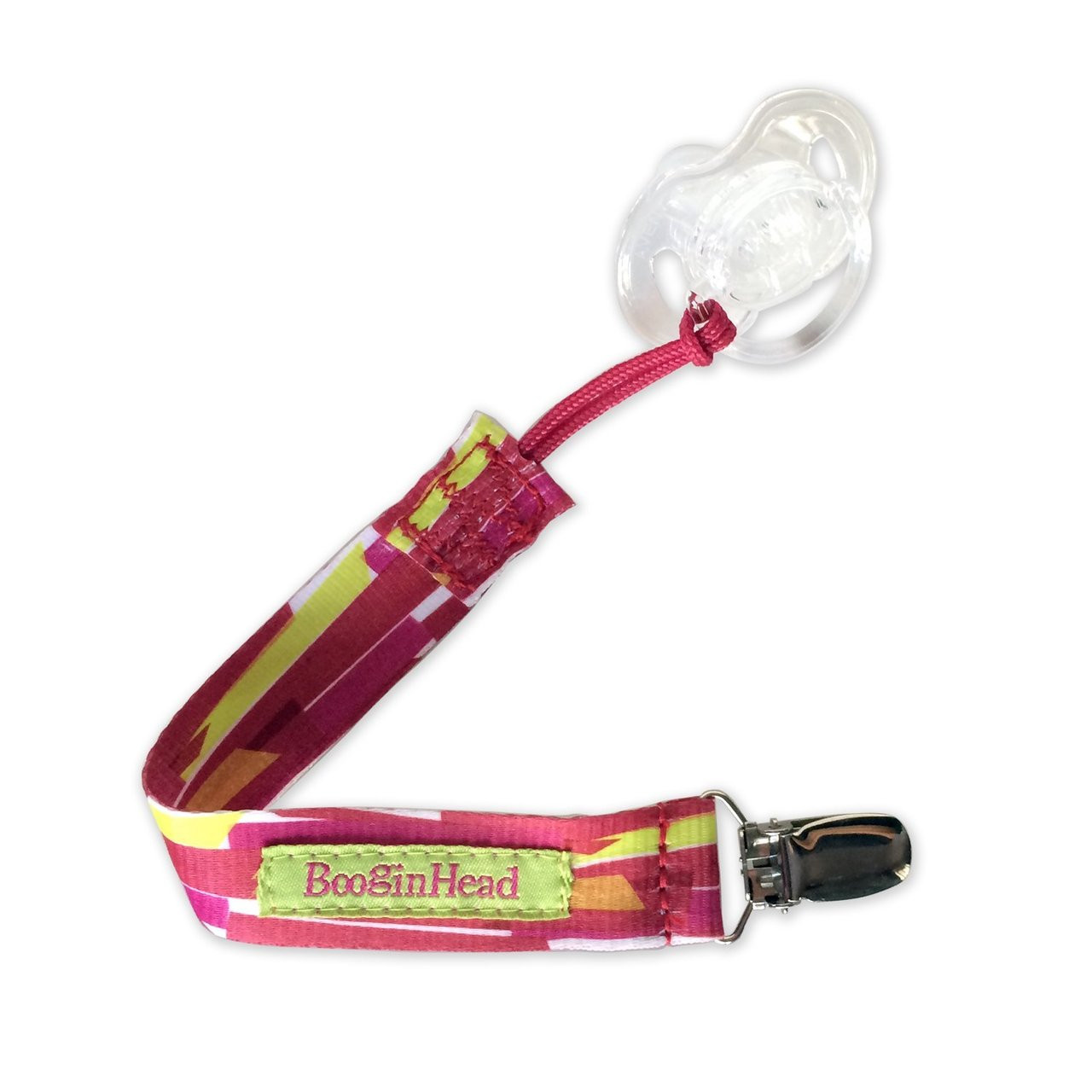 BooginHead PaciGrip Pacifier Clip Pink