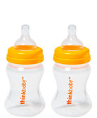 thinkbaby Plastic Bottles, 5 oz, 2 pk, BPA Free