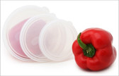 U Konserve Lids for Round Nesting Containers Clear 3-Pack
