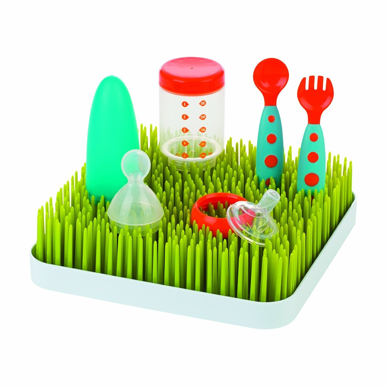 Green grass discount bottle drying rack