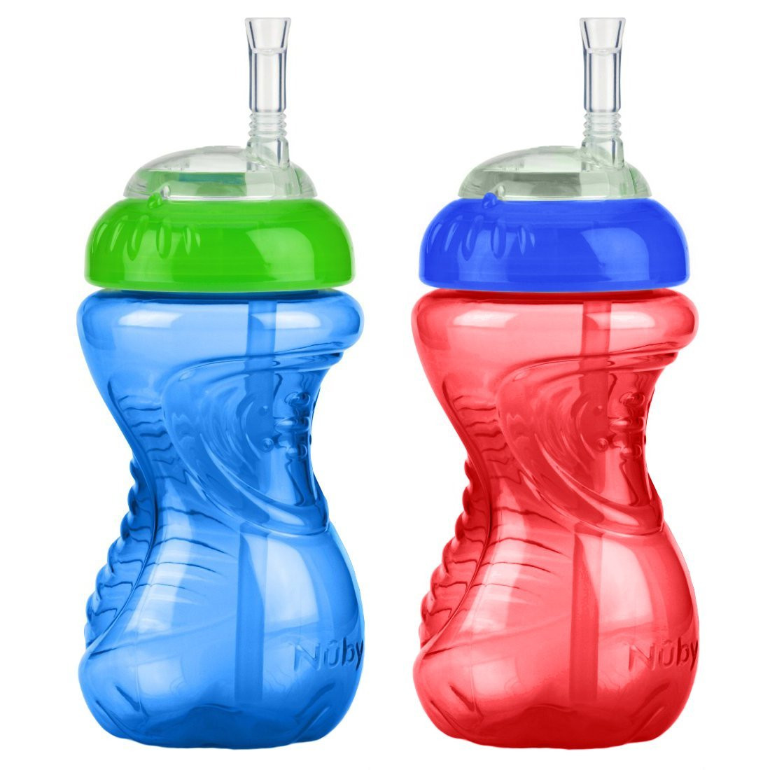 Nuby No-Spill Cup With Flexi Straw 10 oz, 2 pk (More Colors) - Parents'  Favorite
