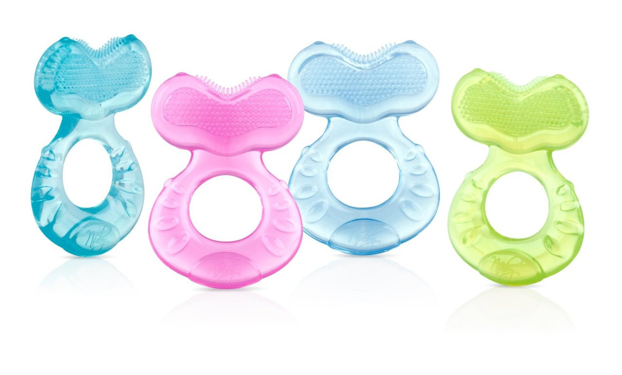 Nuby Silicone Teether With Bristles, 1 pk (More Colors) - Parents' Favorite