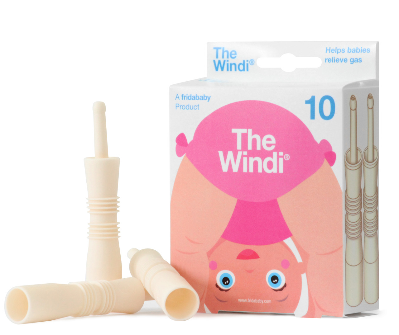 The Windi Gaspasser- Gas and Colic Reliever for Babies, 10 pk