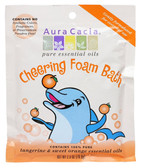 Aura Cacia Aromatherapy Foam Bath for Kids, Cheering, 2.5 oz. Packet