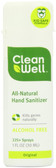 Cleanwell All-Natural Hand Sanitizer Original Scent, Pocket Size, 1-Ounce Spray Bottles