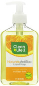 Cleanwell Nature's Antibac Liquid Soap, Orange Vanilla,12 Fl Oz