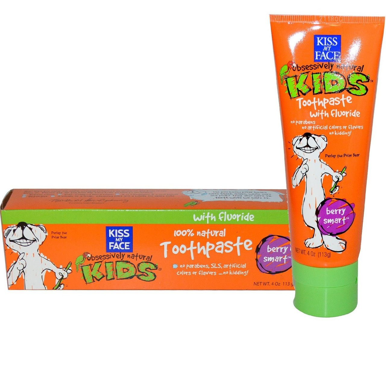 Kiss My Face Kiss Kids Fluoride Free Toothpaste, Berry Smart 4 oz -  Parents' Favorite