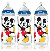 NUK Disney Orthodontic Bottles, 3 pk, Mickey Mouse and Minnie Mouse