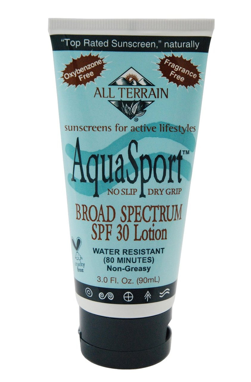 All Terrain Sunscreens AquaSport, SPF 30+, 3 oz. Tube - Parents' Favorite