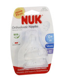 NUK Wide Neck Silicone Nipples, 2 pk (3 sizes)
