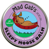Mad Gab's Moose Balms Sleepy Moose Balm, Calming Lavender 1.5 oz. tins