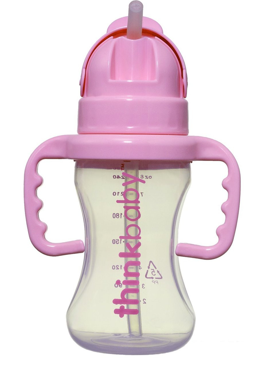 Thinkbaby Thinkster BPA Free No-Spill Straw Bottle