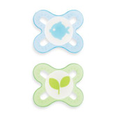 MAM Start Orthodontic Silicone Pacifiers 0+ m, 2 pk Boy