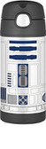 Thermos 12 oz Funtainer Insulated Stainless Steel Straw Bottle, Star Wars