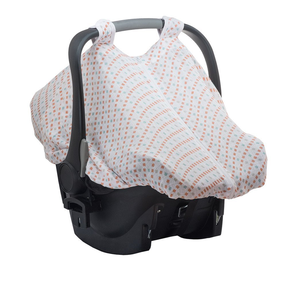 Bebe au Lait Premium Muslin Car Seat Cover, Tinsley Parents' Favorite