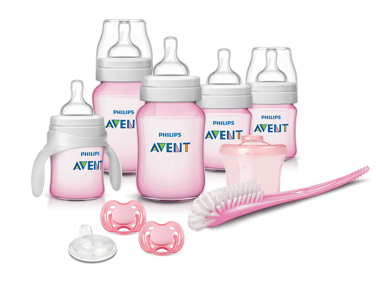Avent Classic Newborn Starter Set, BPA Free, Girl - Parents' Favorite