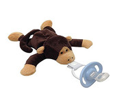 CuddlesMe Plush Monkey Toy with Detachable Pacifier