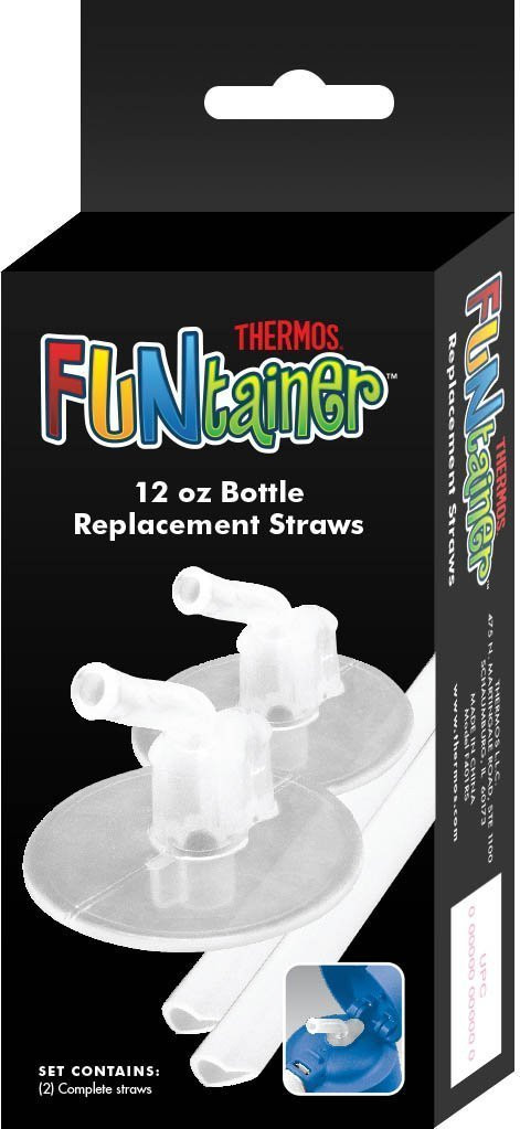 Thermos Replacement Straws for 12 Ounce Funtainer Bottle, Clear - Parents'  Favorite